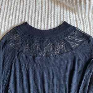 Black long sleeve free people top